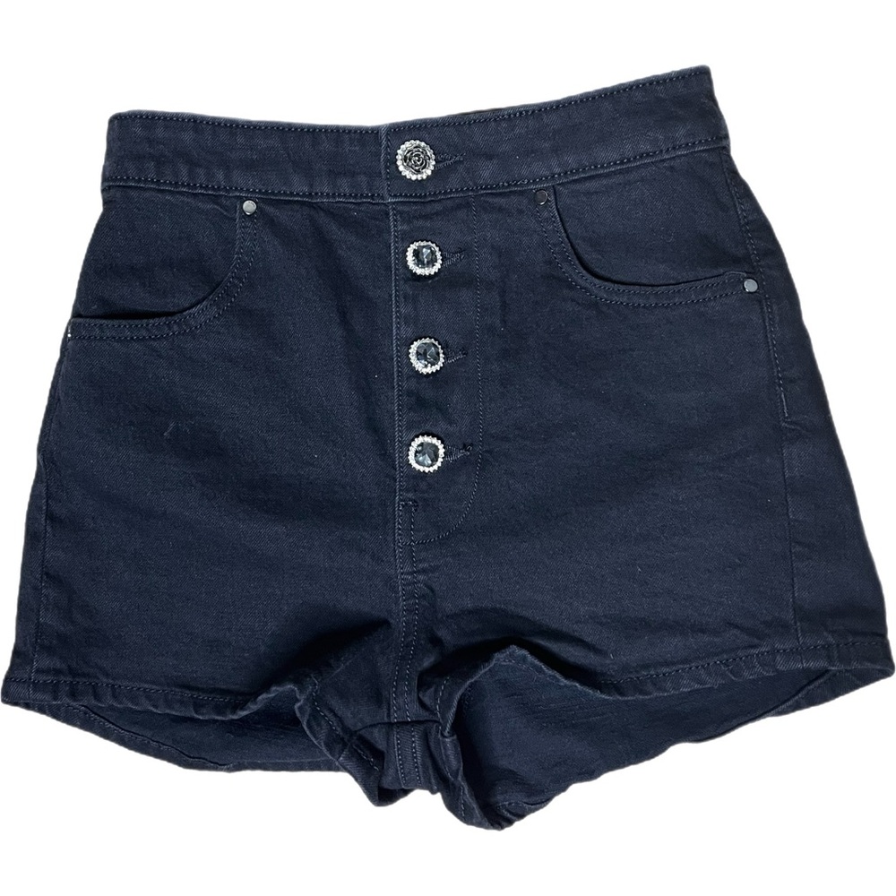 Guess Black High Waisted Shorts